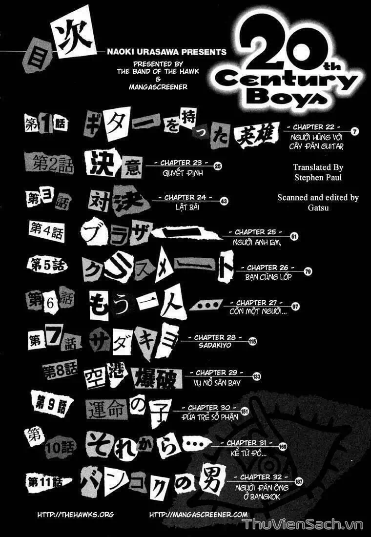 Truyện Tranh Những Chàng Trai Thế Kỉ 20 - 20Th Century Boys trang 2