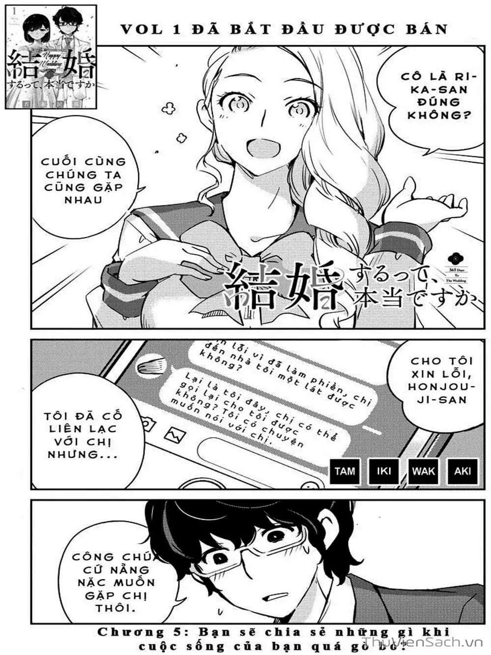 Truyện Tranh Chúng Ta Sẽ Kết Hôn Thật Sao? - 365 Days To The Wedding trang 3