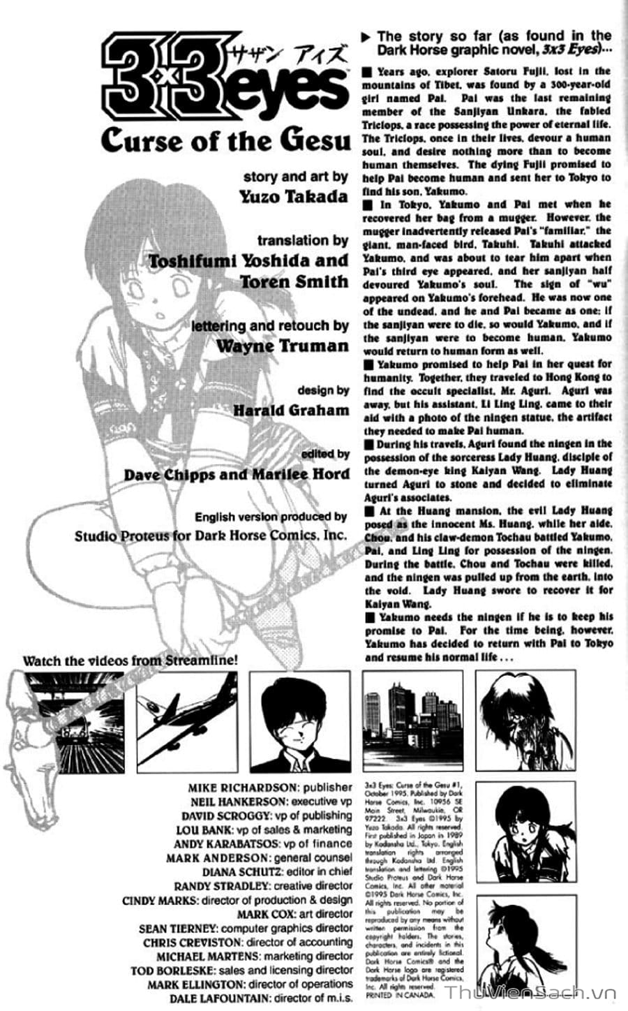 Truyện Tranh Cô Bé Ba Mắt - 3X3 Eyes trang 6