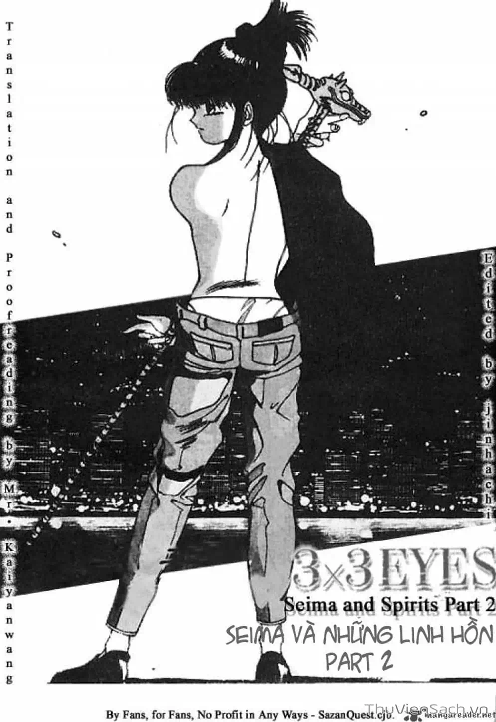 Truyện Tranh Cô Bé Ba Mắt - 3X3 Eyes trang 6