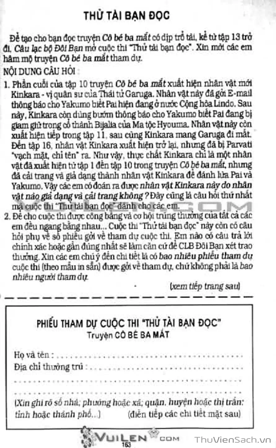 Truyện Tranh Cô Bé Ba Mắt - 3X3 Eyes trang 6