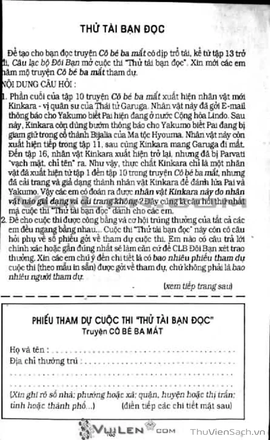 Truyện Tranh Cô Bé Ba Mắt - 3X3 Eyes trang 6