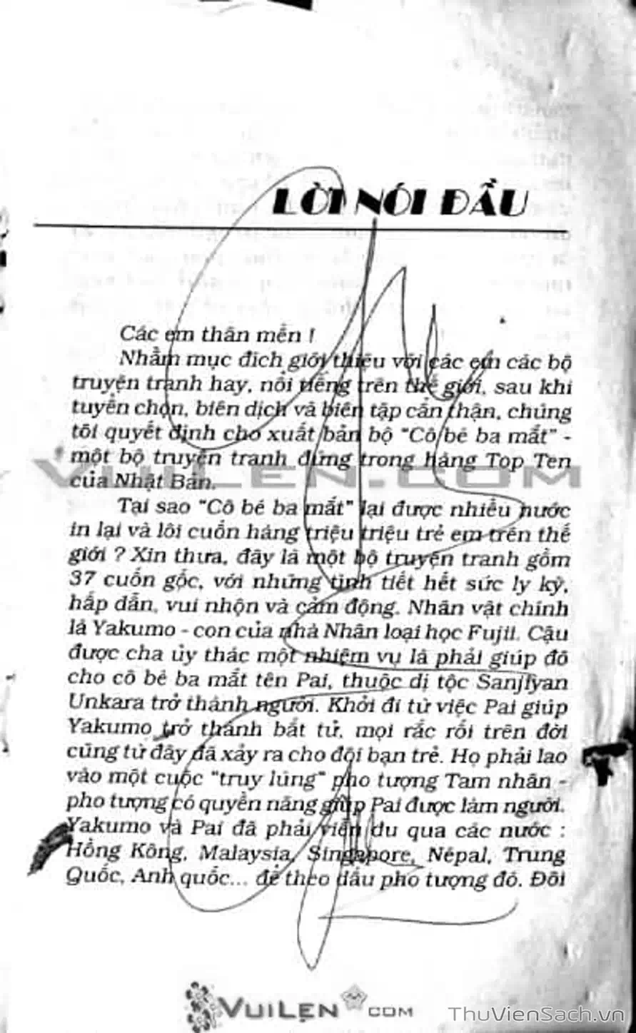 Truyện Tranh Cô Bé Ba Mắt - 3X3 Eyes trang 6