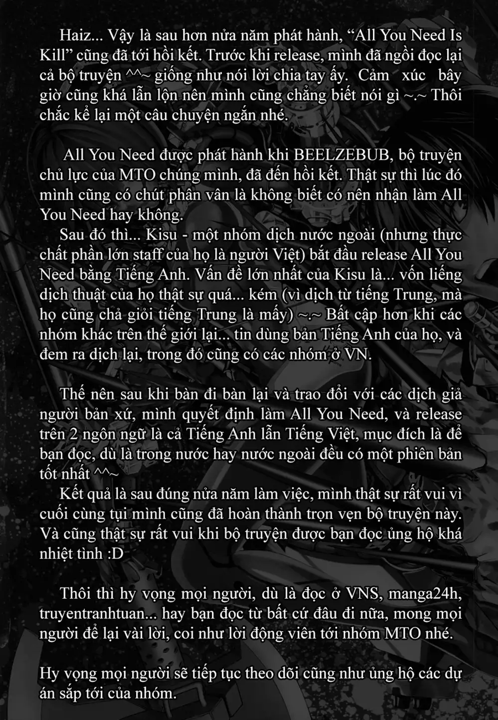 Truyện Tranh Cuộc Chiến Luân Hồi - All You Need Is Kill trang 4