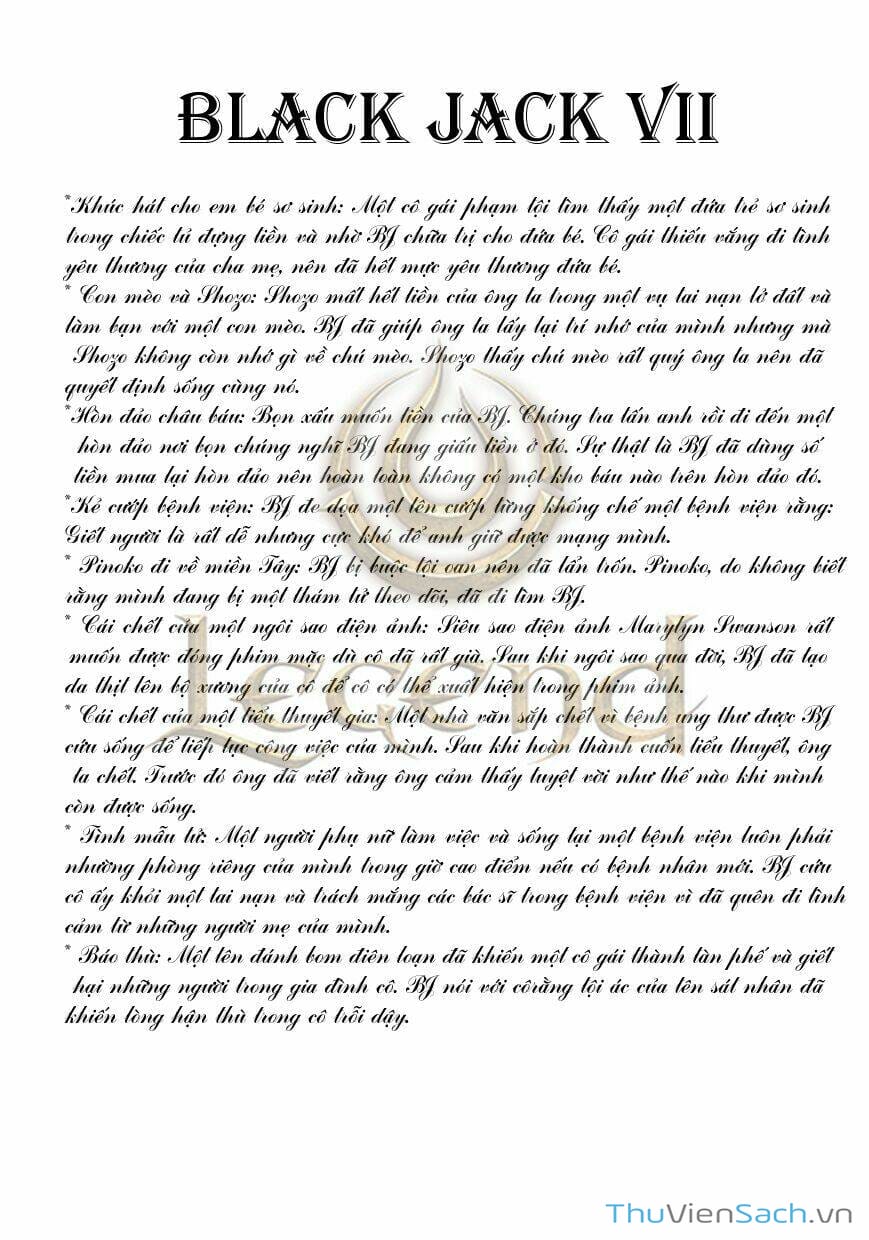 Truyện Tranh Bác Sĩ Quái Dị - Black Jack trang 3