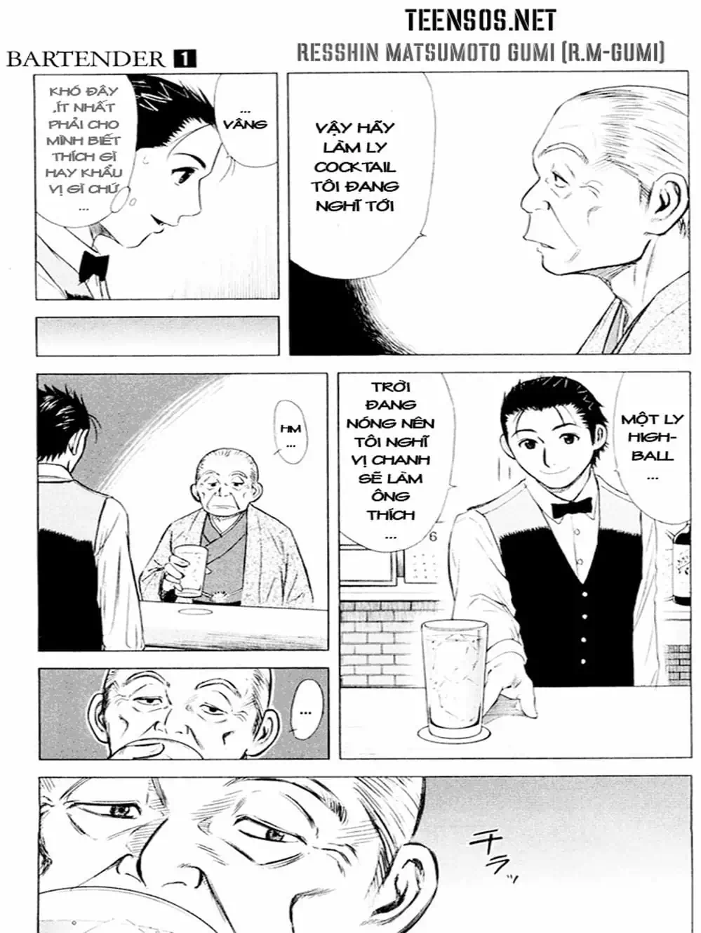 Truyện Tranh Bartender - Người Pha Chế Rượu trang 3