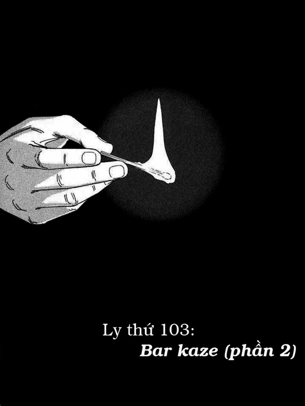 Truyện Tranh Bartender - Người Pha Chế Rượu trang 3