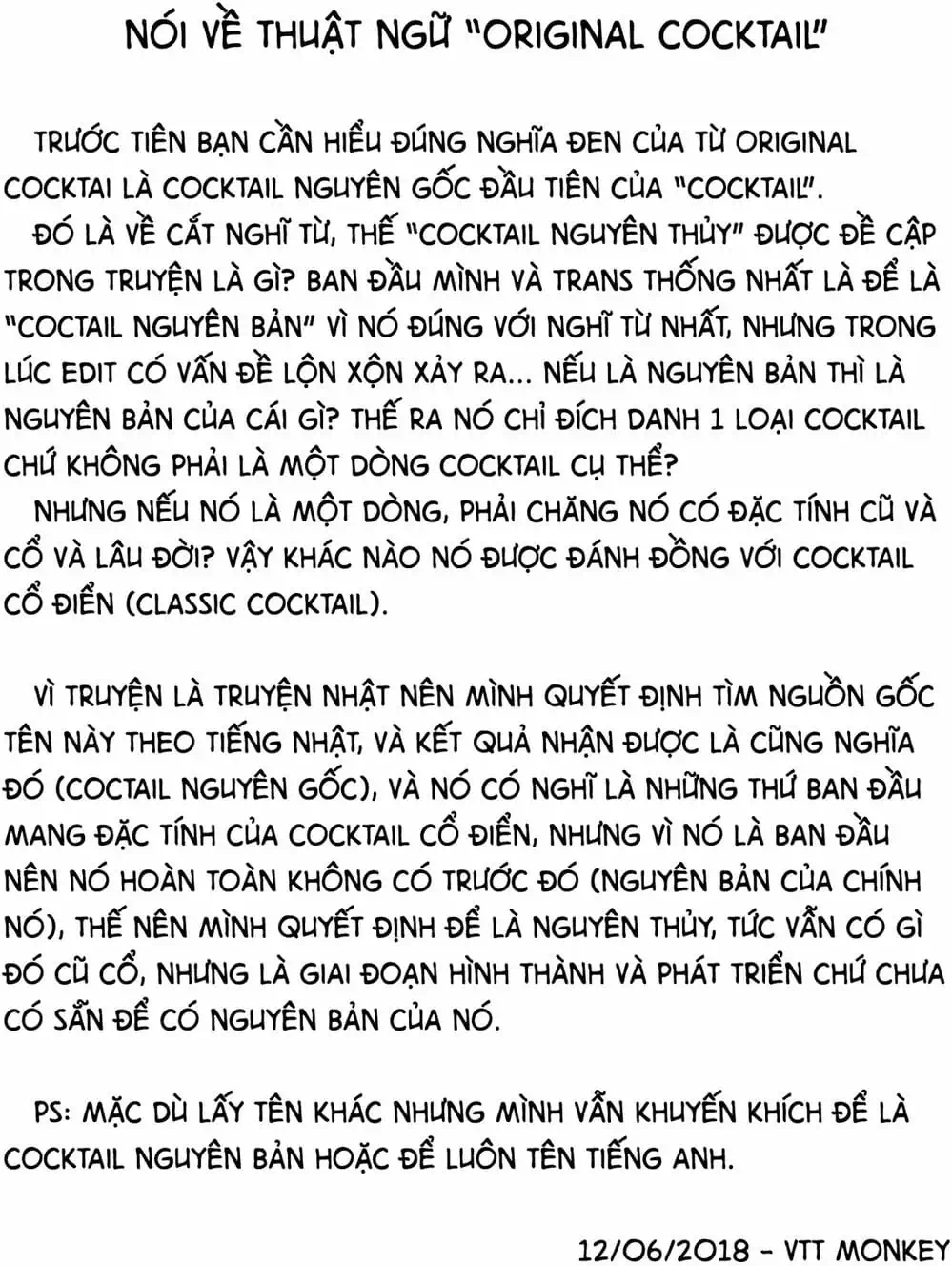 Truyện Tranh Bartender - Người Pha Chế Rượu trang 3