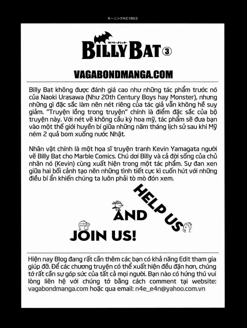 Truyện Tranh Billy Bat trang 7