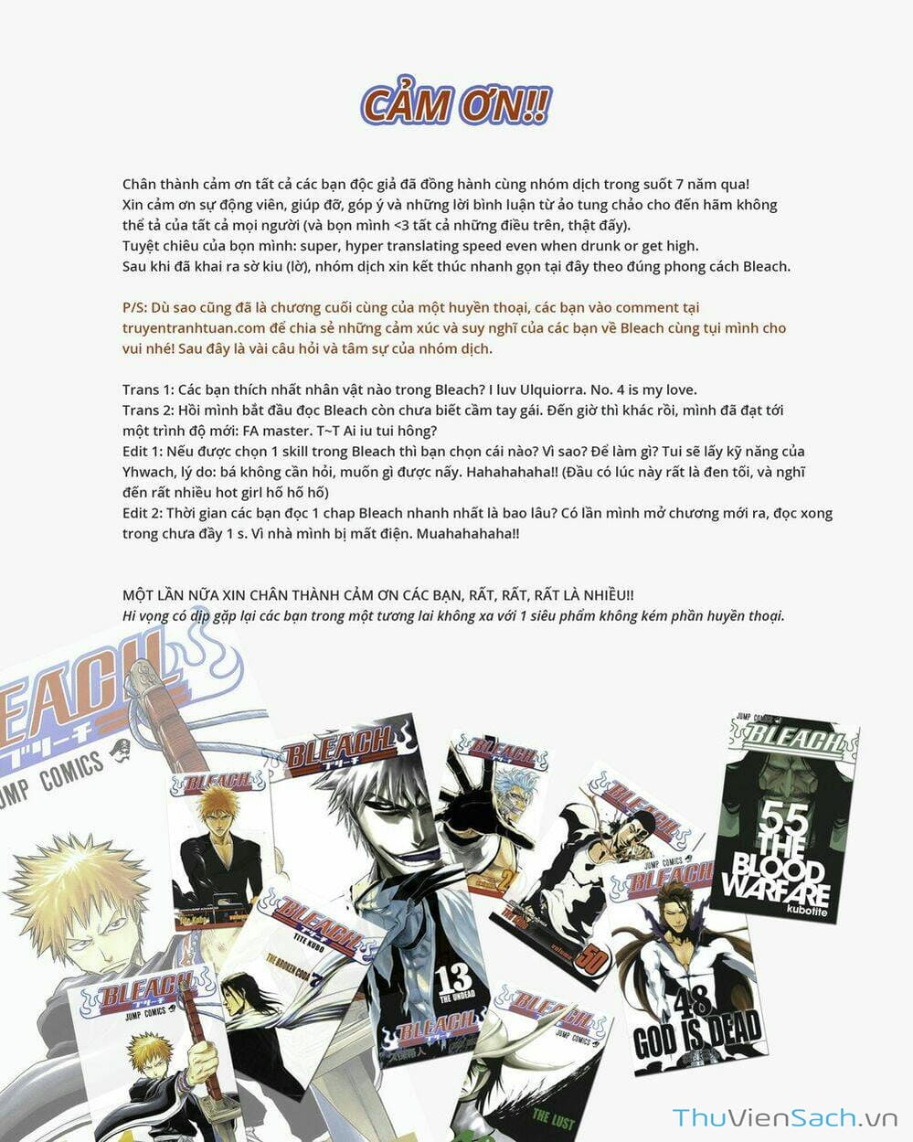 Truyện Tranh Bleach - Sứ Mạng Thần Chết trang 6