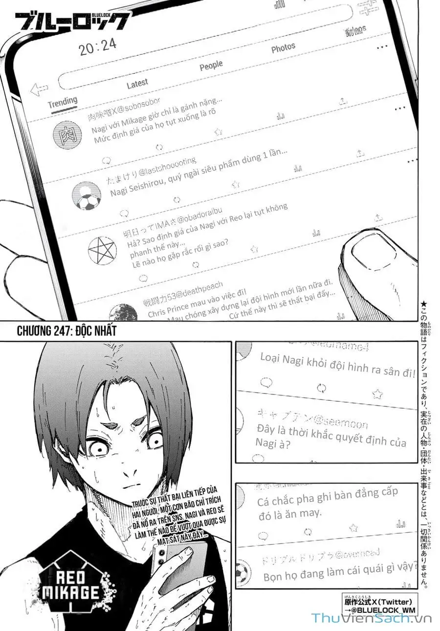 Truyện Tranh Tiền Đạo Số 1 - Blue Lock trang 6