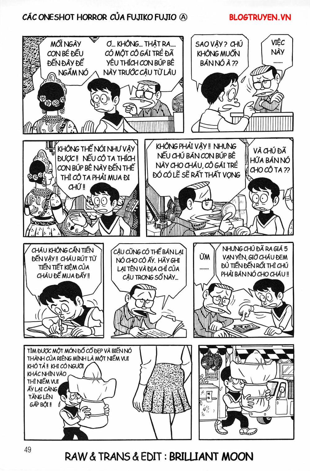 Truyện Tranh Các Oneshot Horror Của Fujiko F. Fujio trang 3