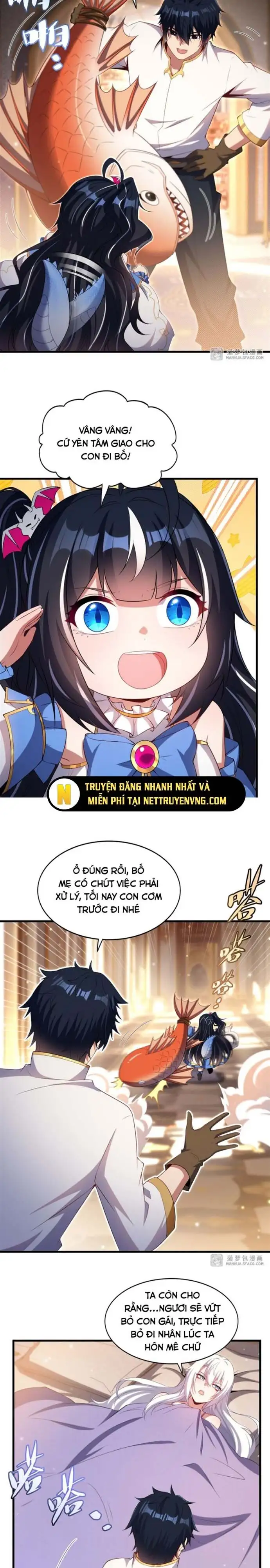 Truyện Tranh Im Miệng Đi Ác Long Ta Không Muốn Cùng Ngươi Trông Trẻ Đâu! trang 4