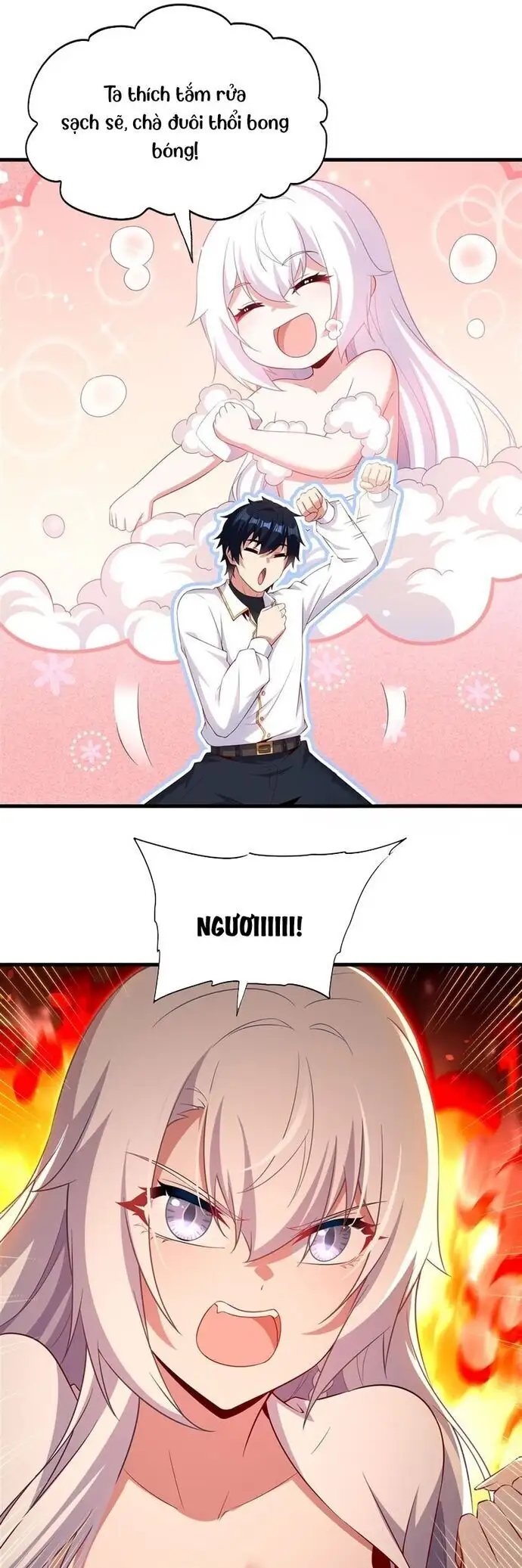 Truyện Tranh Im Miệng Đi Ác Long Ta Không Muốn Cùng Ngươi Trông Trẻ Đâu! trang 4