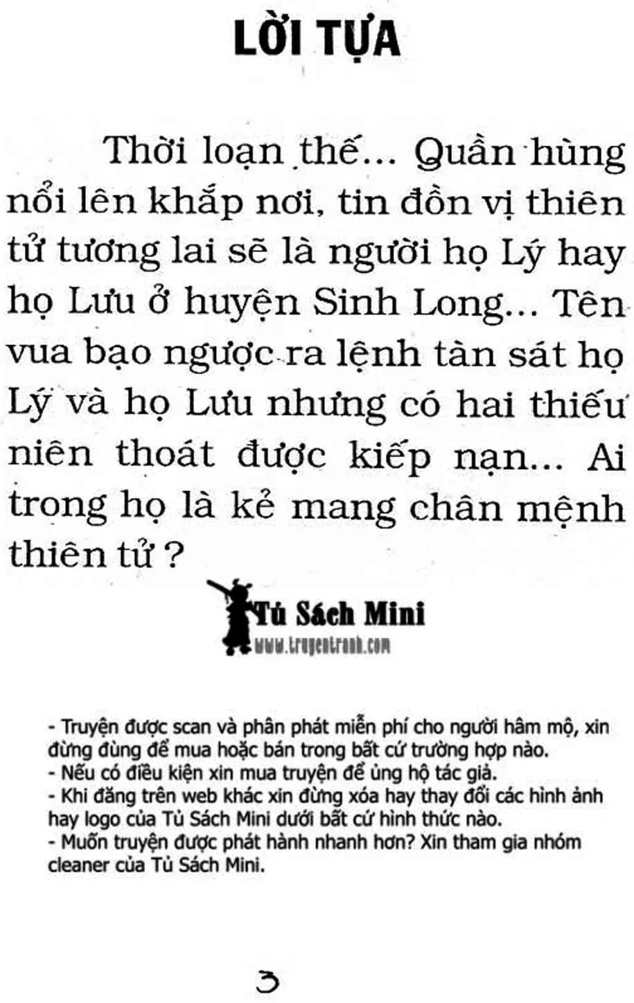 Truyện Tranh Cậu Bé Đế Vương trang 5