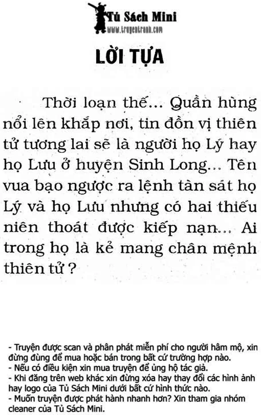 Truyện Tranh Cậu Bé Đế Vương trang 5