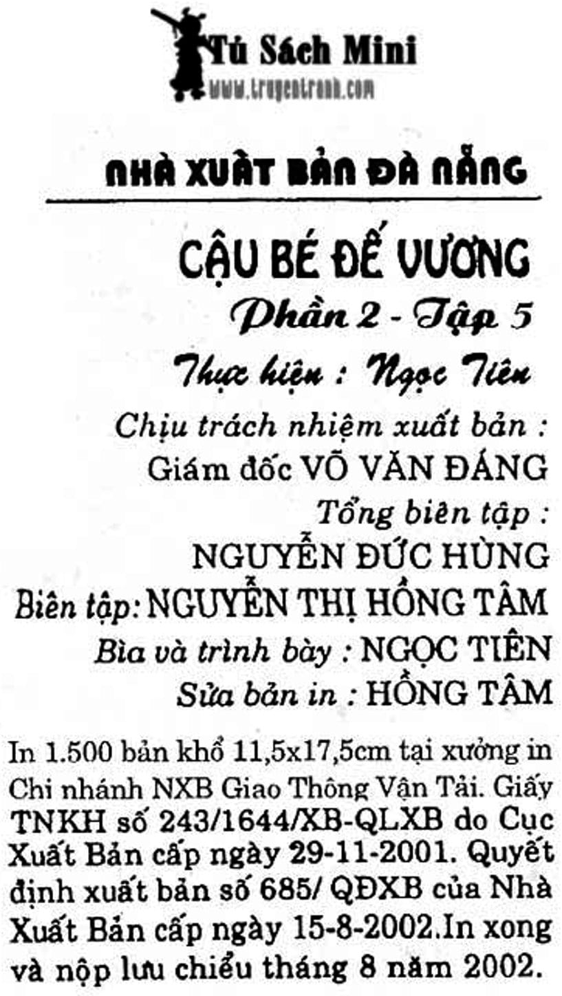 Truyện Tranh Cậu Bé Đế Vương trang 5