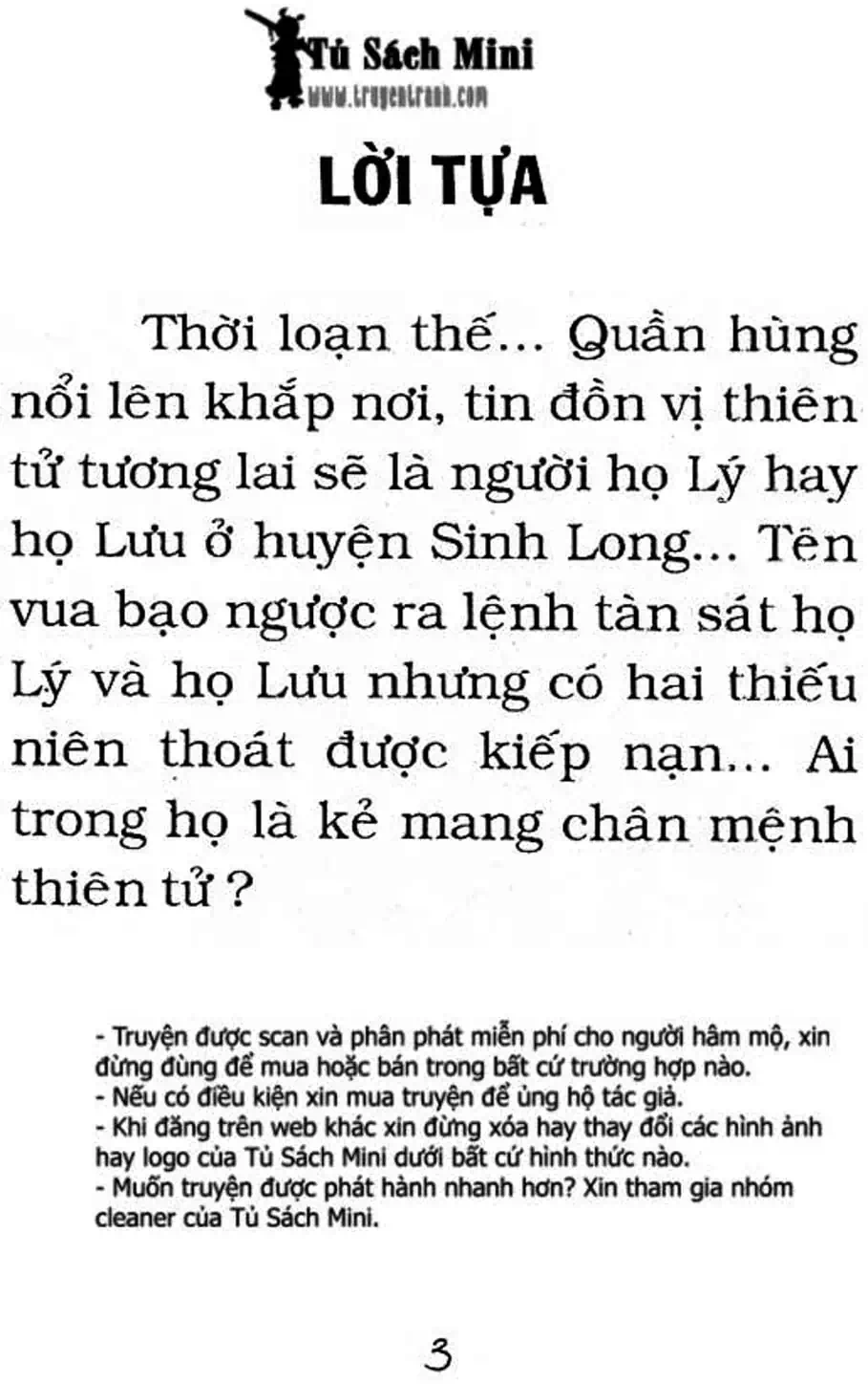 Truyện Tranh Cậu Bé Đế Vương trang 5
