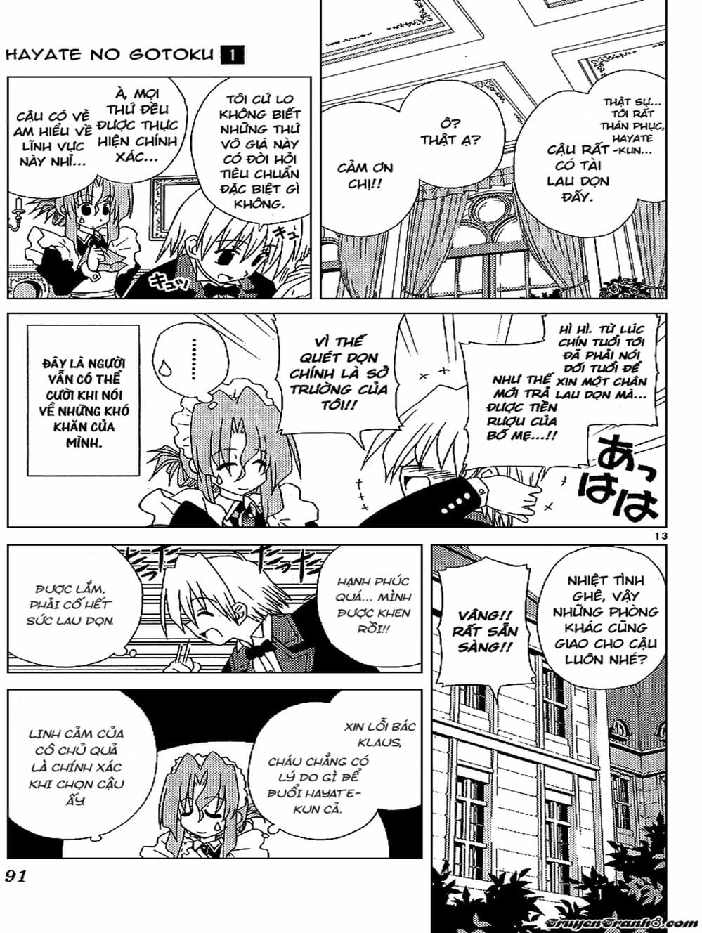 Truyện Tranh Chàng Quản Gia - Hayate No Gotoku trang 4