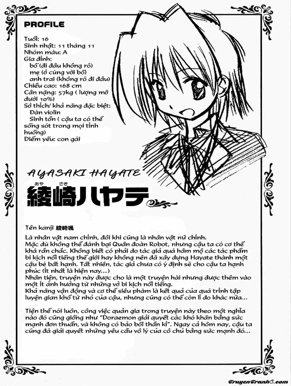Truyện Tranh Chàng Quản Gia - Hayate No Gotoku trang 4