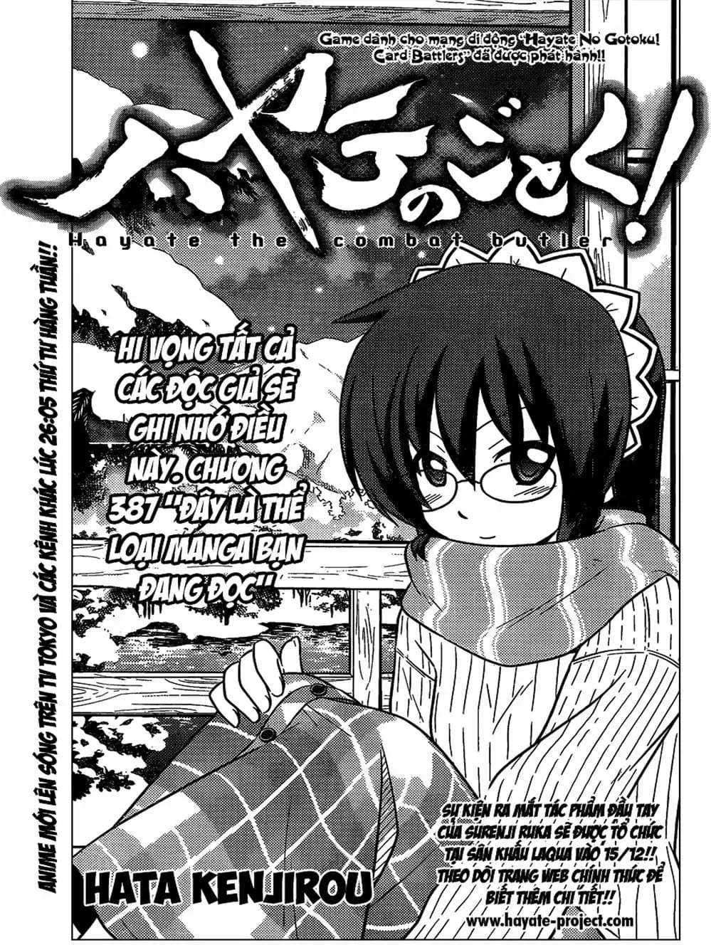 Truyện Tranh Chàng Quản Gia - Hayate No Gotoku trang 4