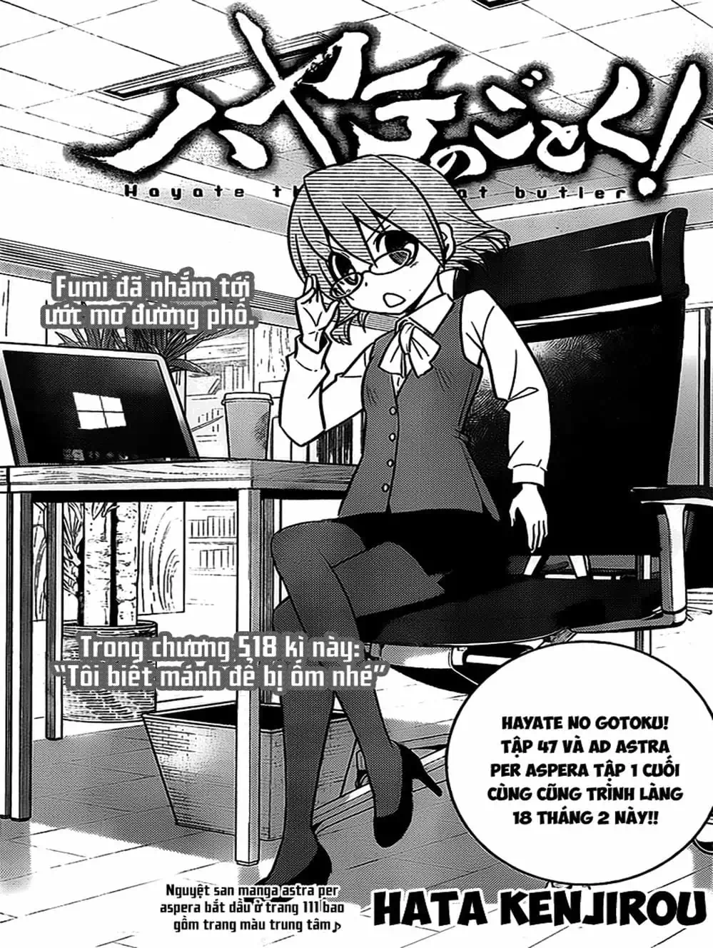 Truyện Tranh Chàng Quản Gia - Hayate No Gotoku trang 4