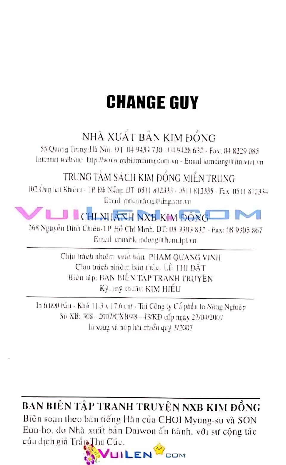 Truyện Tranh Change Guy trang 3