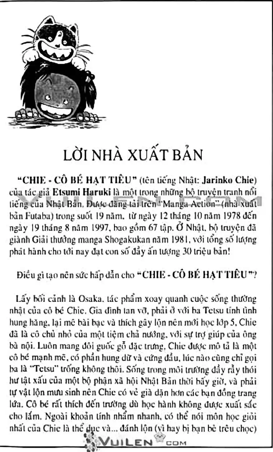 Truyện Tranh Chie - Cô Bé Hạt Tiêu trang 2