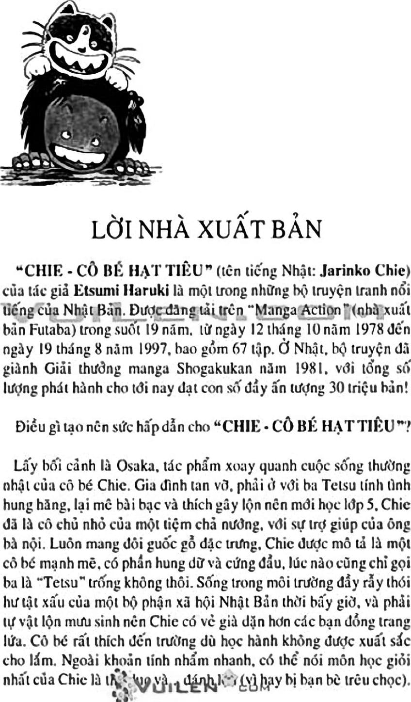 Truyện Tranh Chie - Cô Bé Hạt Tiêu trang 2