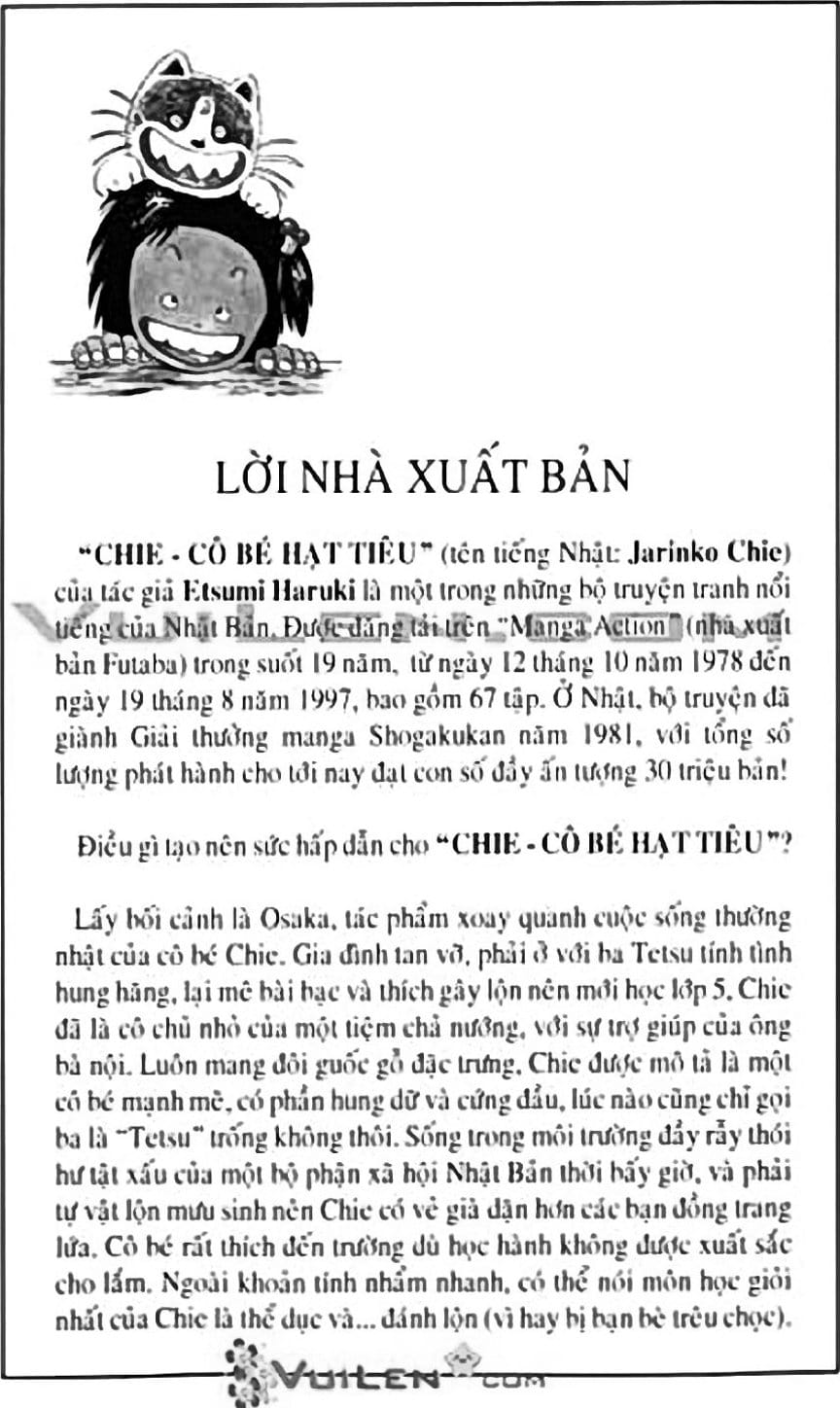 Truyện Tranh Chie - Cô Bé Hạt Tiêu trang 2