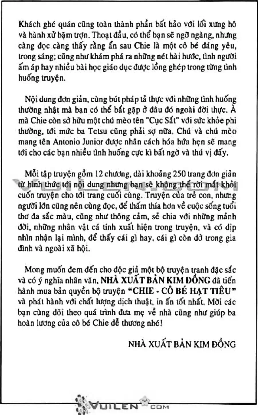 Truyện Tranh Chie - Cô Bé Hạt Tiêu trang 2