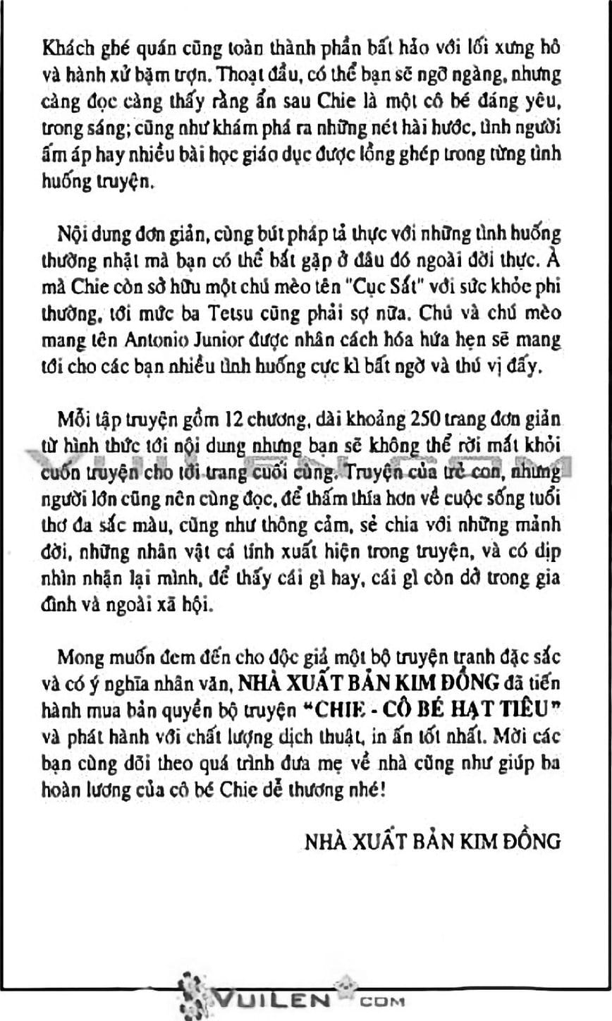 Truyện Tranh Chie - Cô Bé Hạt Tiêu trang 2