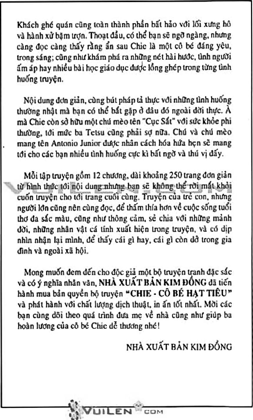 Truyện Tranh Chie - Cô Bé Hạt Tiêu trang 2