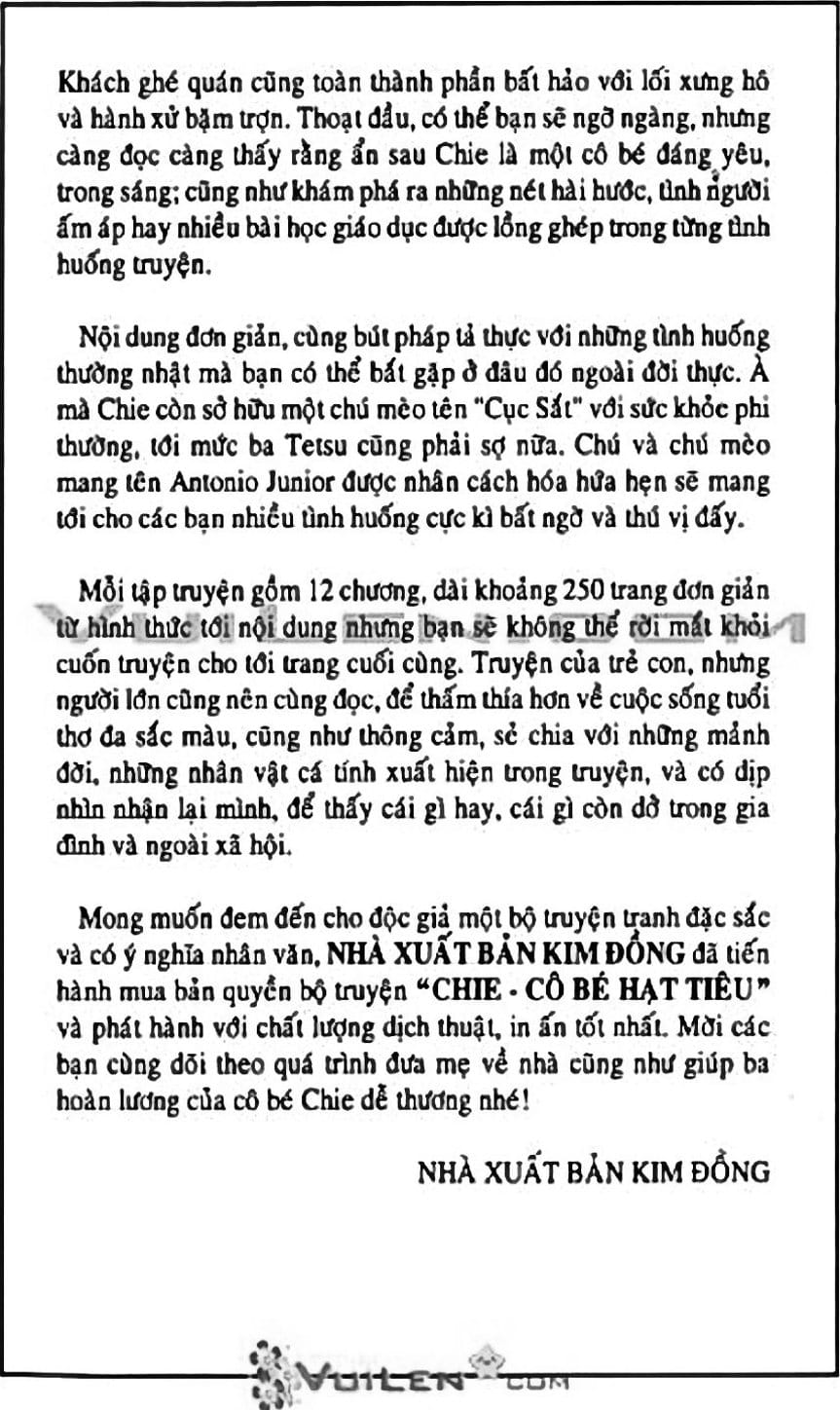 Truyện Tranh Chie - Cô Bé Hạt Tiêu trang 2