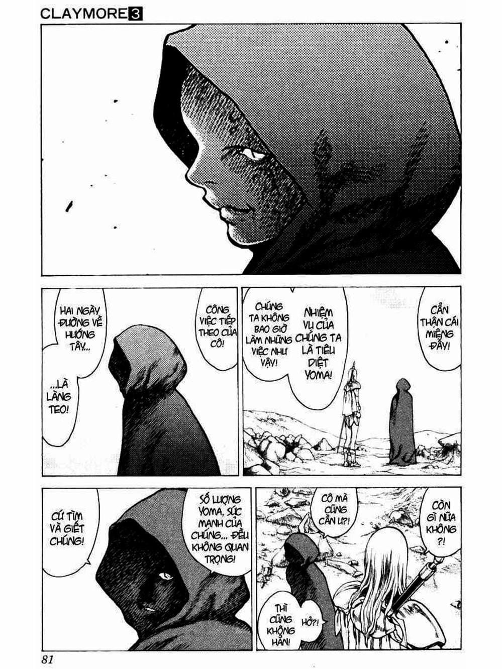 Truyện Tranh Claymore Mắt Bạc trang 4