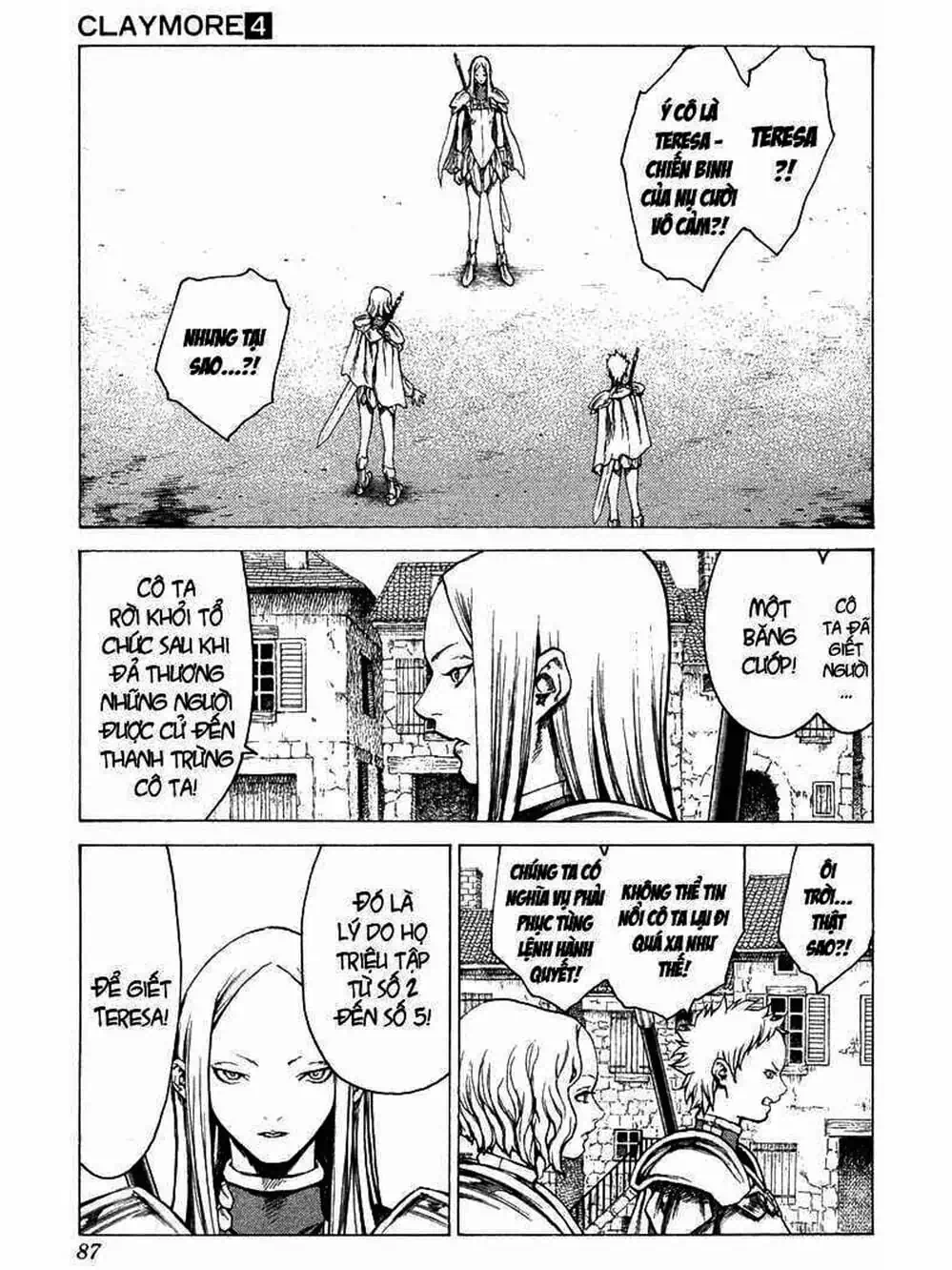 Truyện Tranh Claymore Mắt Bạc trang 4