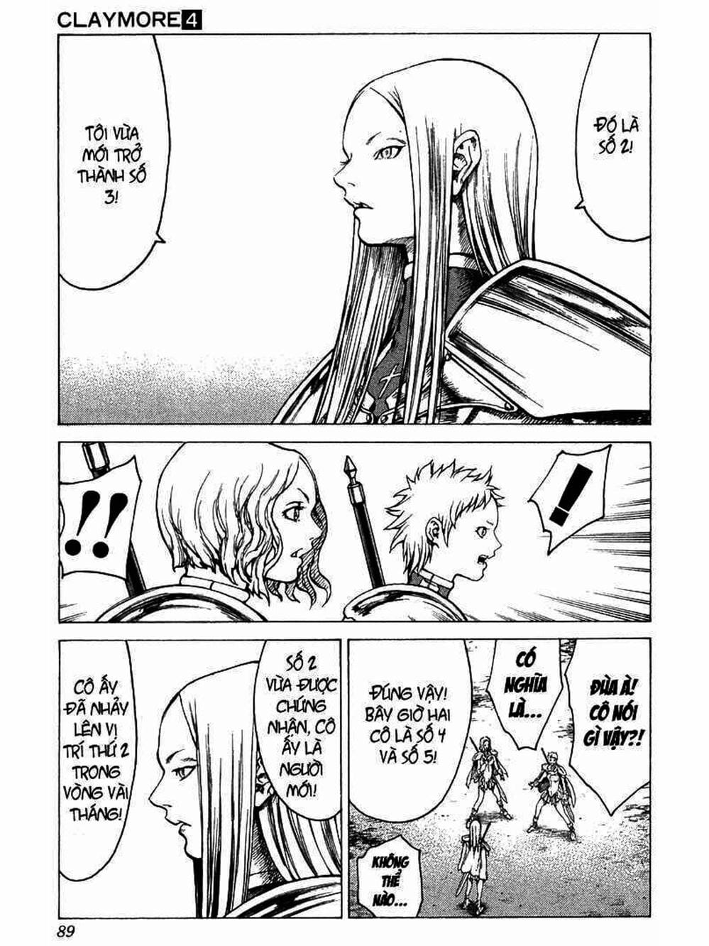 Truyện Tranh Claymore Mắt Bạc trang 4