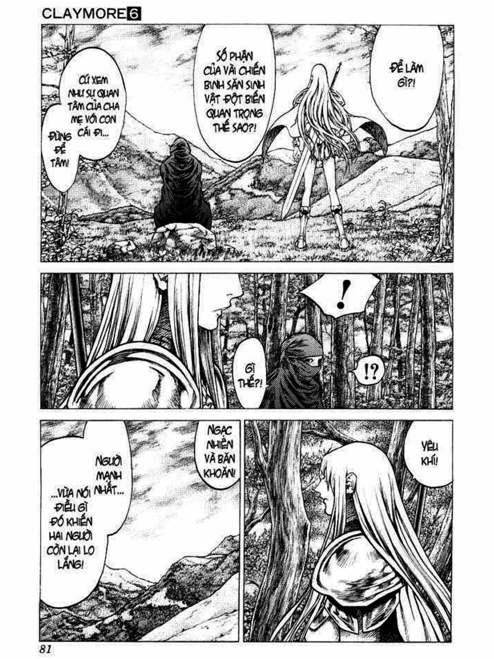 Truyện Tranh Claymore Mắt Bạc trang 4