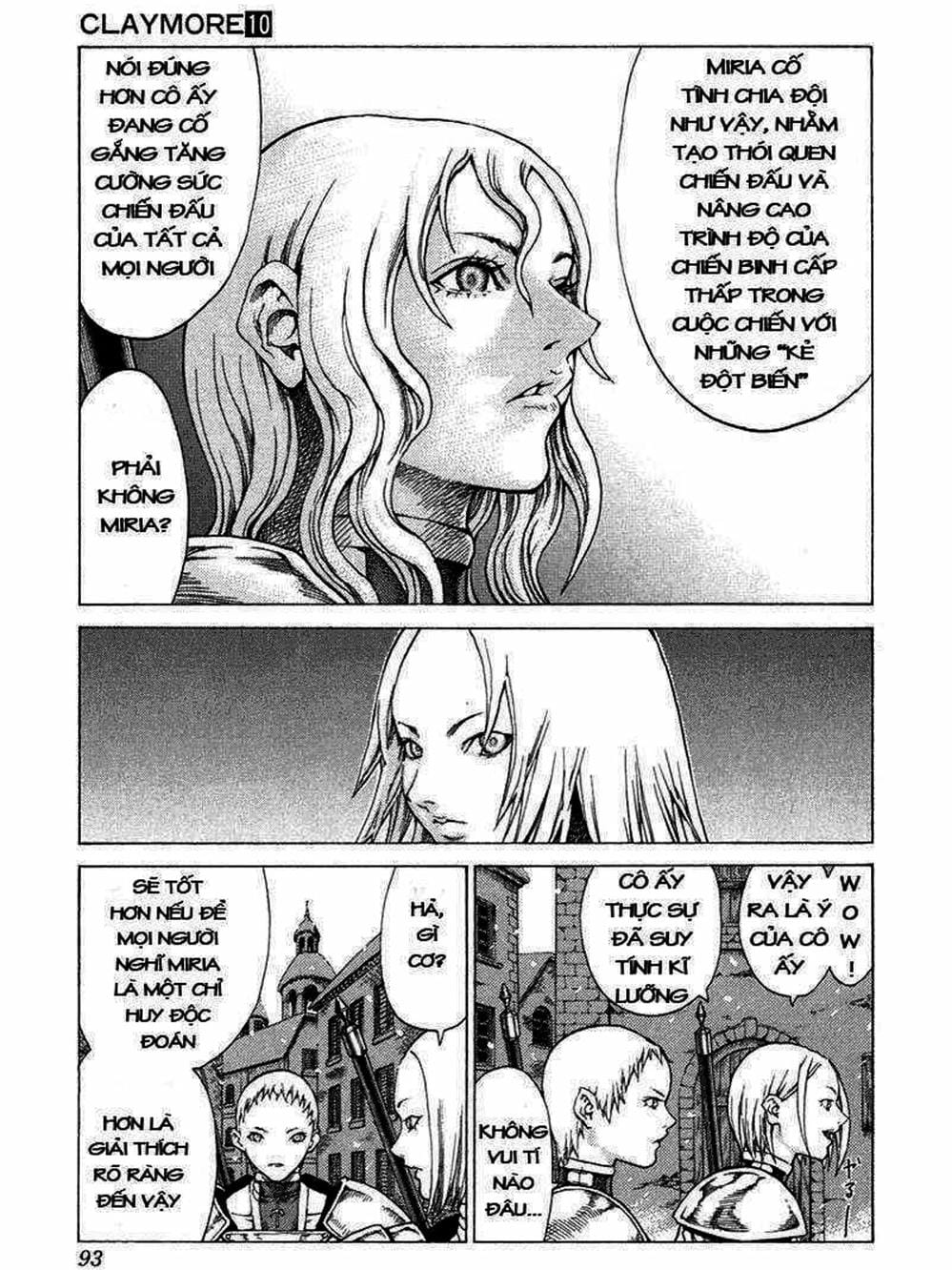 Truyện Tranh Claymore Mắt Bạc trang 4