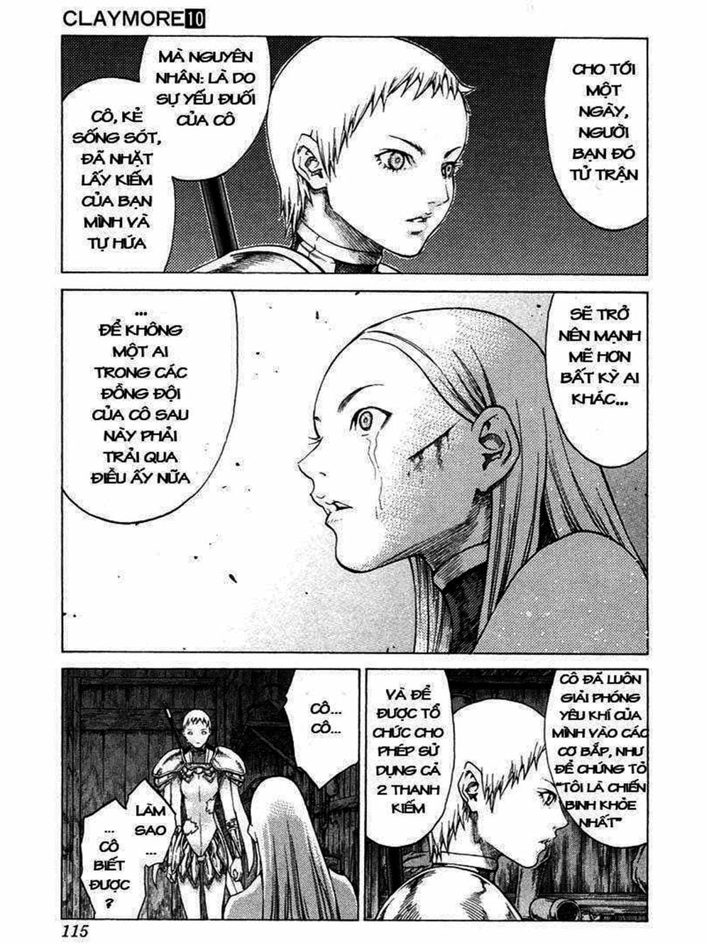Truyện Tranh Claymore Mắt Bạc trang 4
