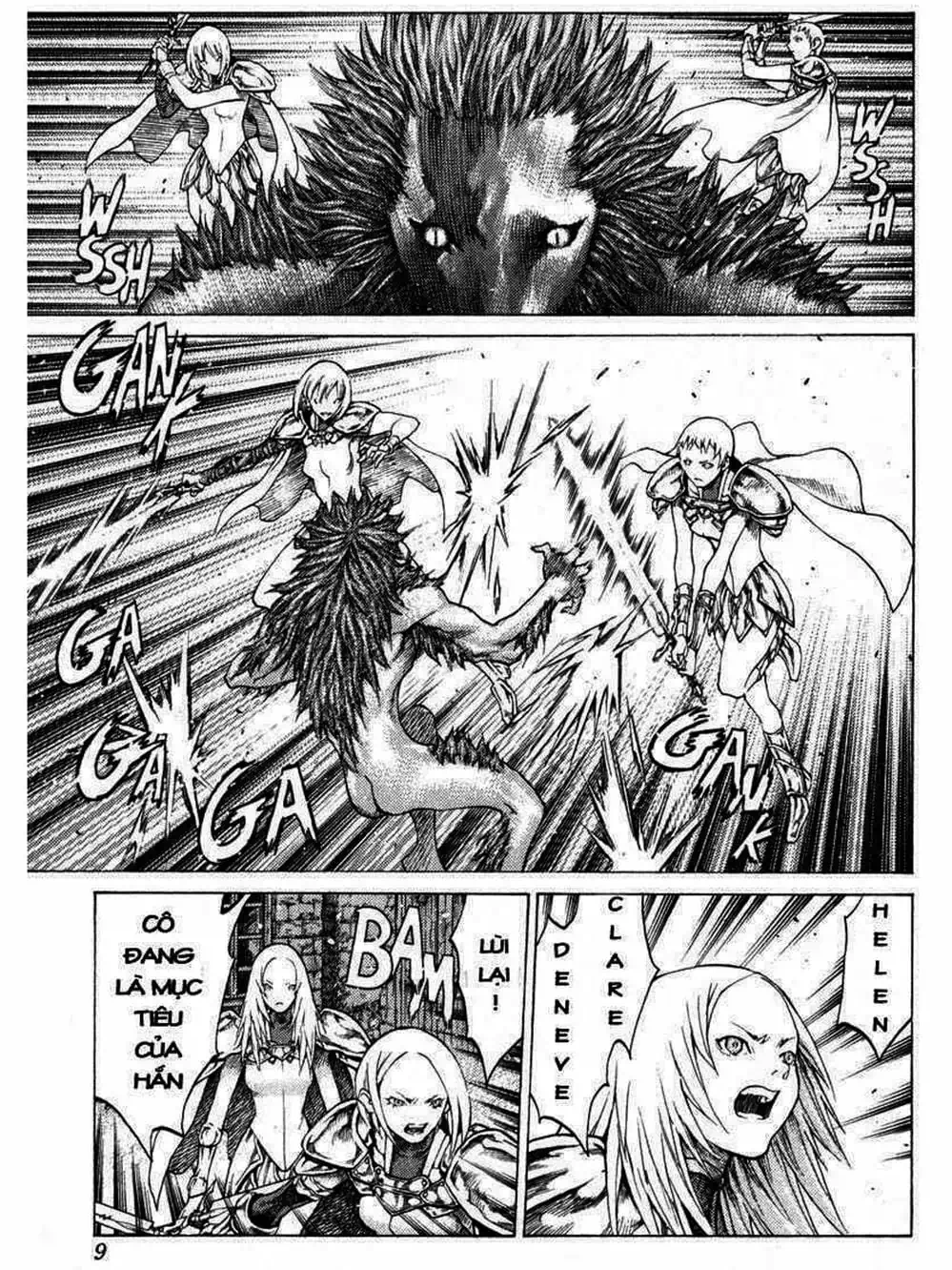Truyện Tranh Claymore Mắt Bạc trang 4