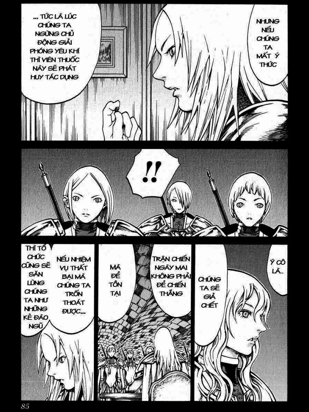 Truyện Tranh Claymore Mắt Bạc trang 4