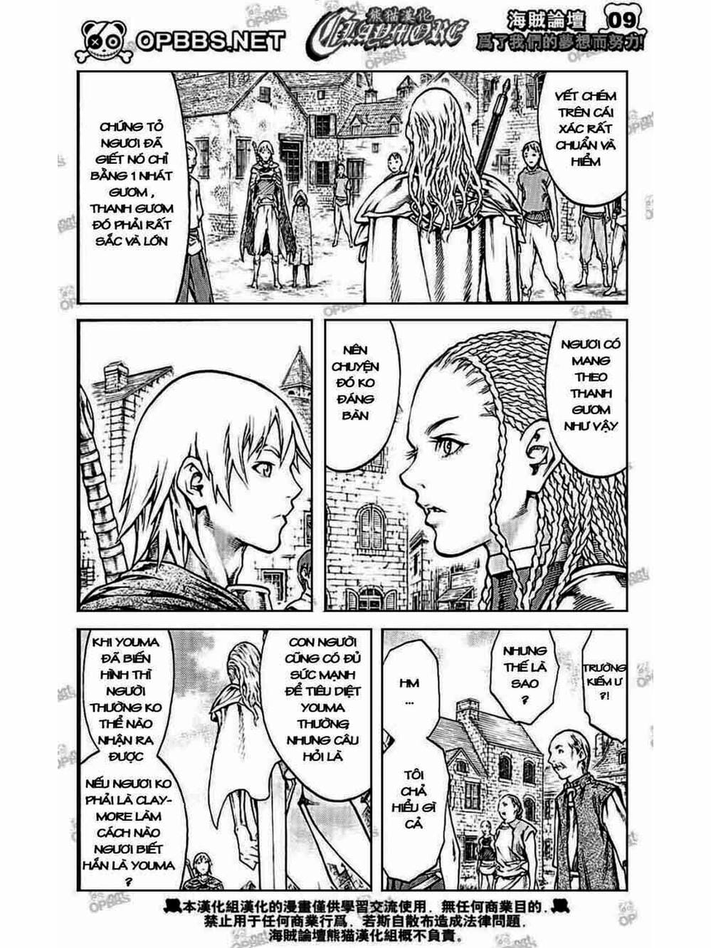 Truyện Tranh Claymore Mắt Bạc trang 4