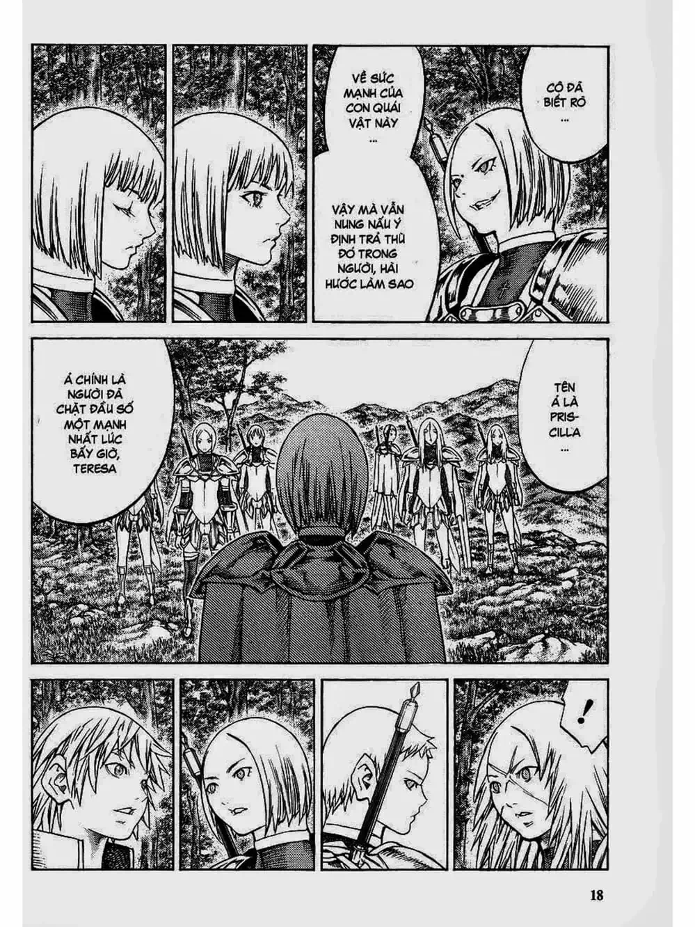 Truyện Tranh Claymore Mắt Bạc trang 4