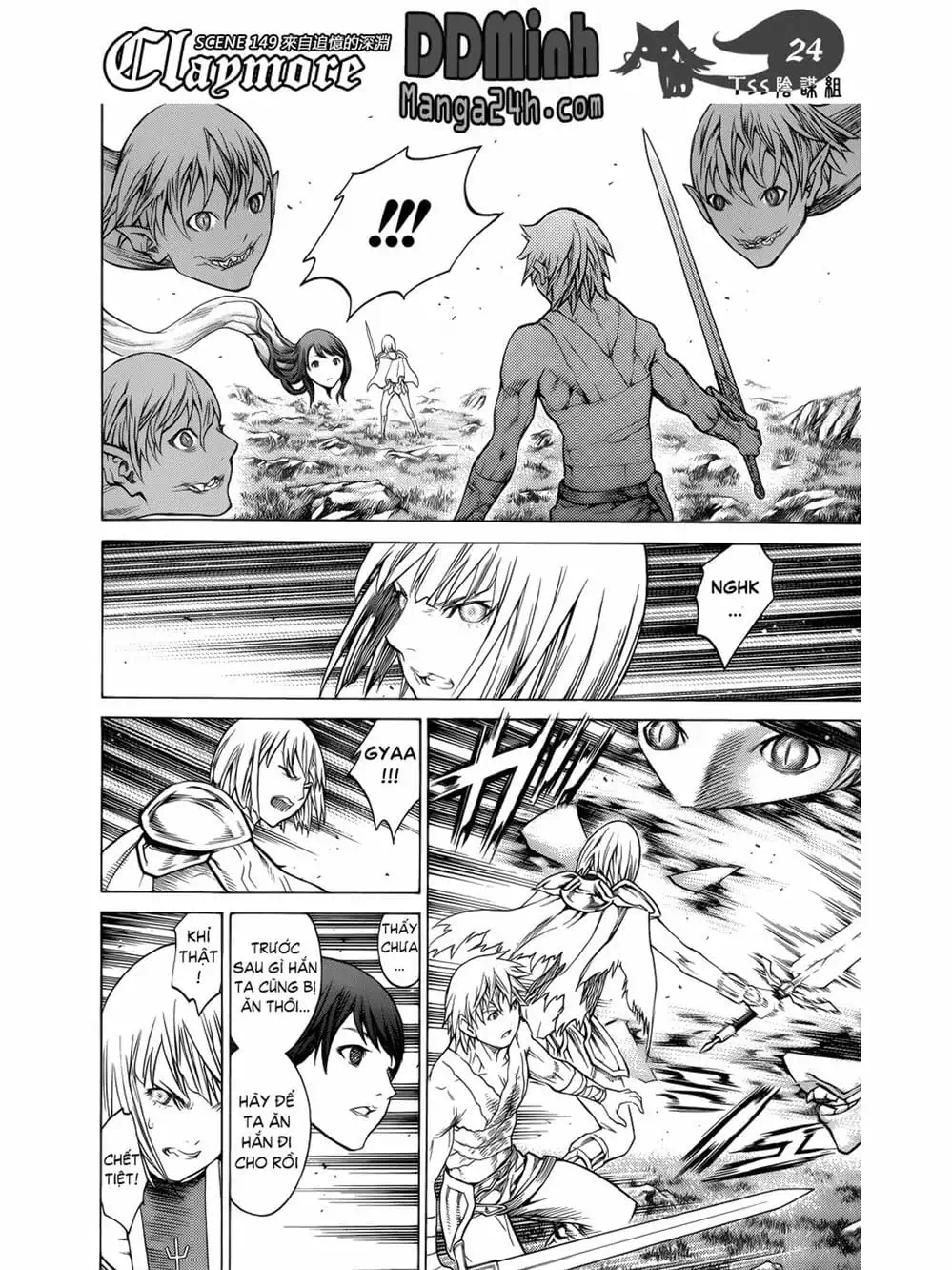 Truyện Tranh Claymore Mắt Bạc trang 4