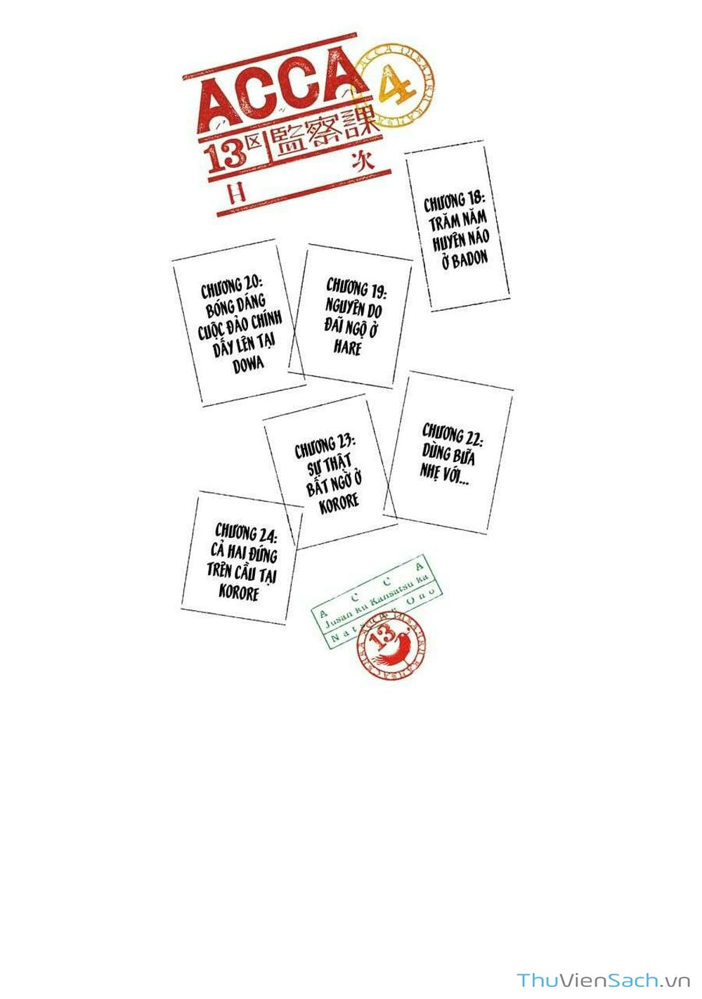 Truyện Tranh Acca - Cục Thanh Tra 13 Bang trang 2