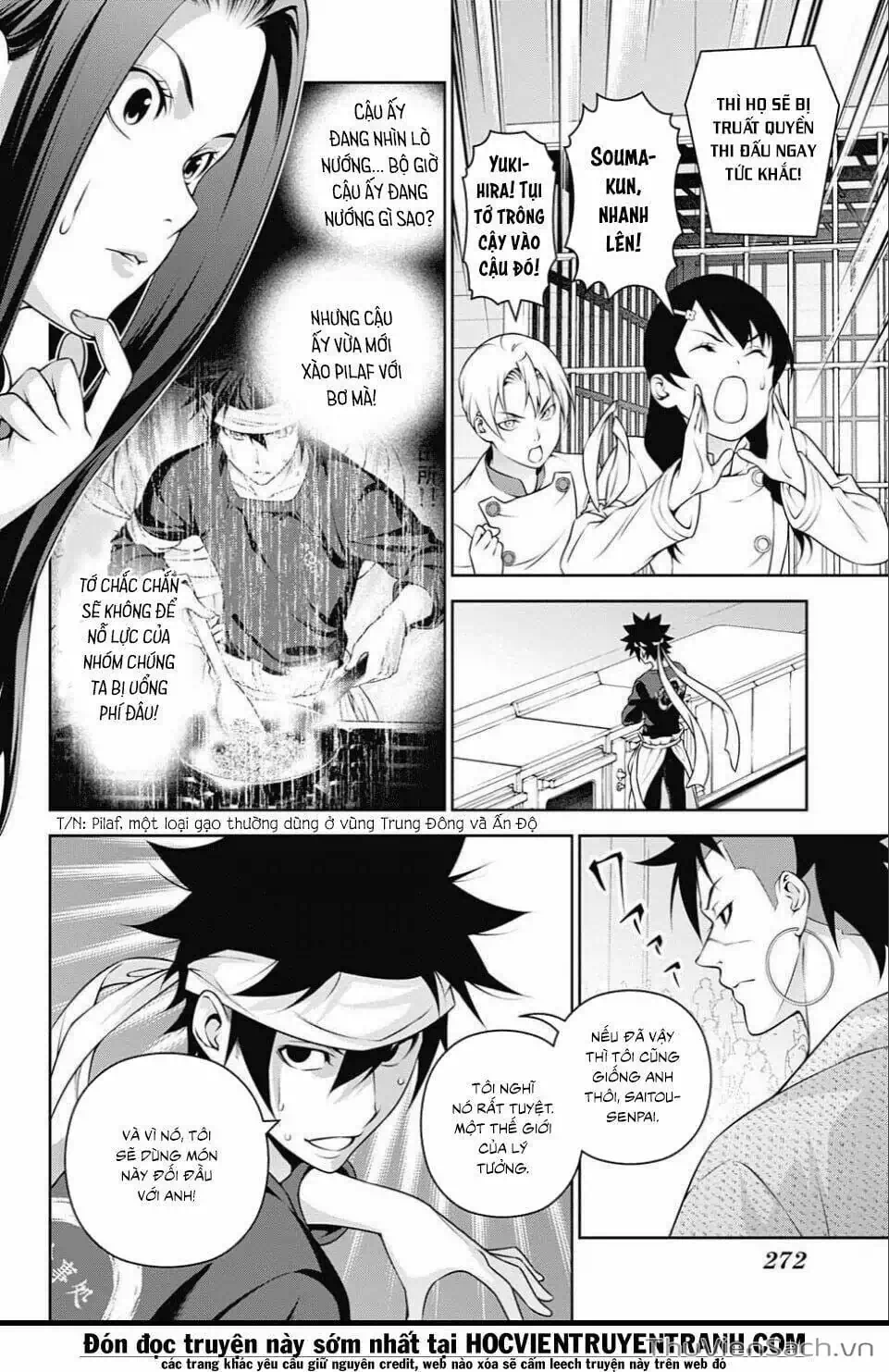Truyện Tranh Vua Bếp Soma - Cuộc Chiến Ẩm Thực trang 7