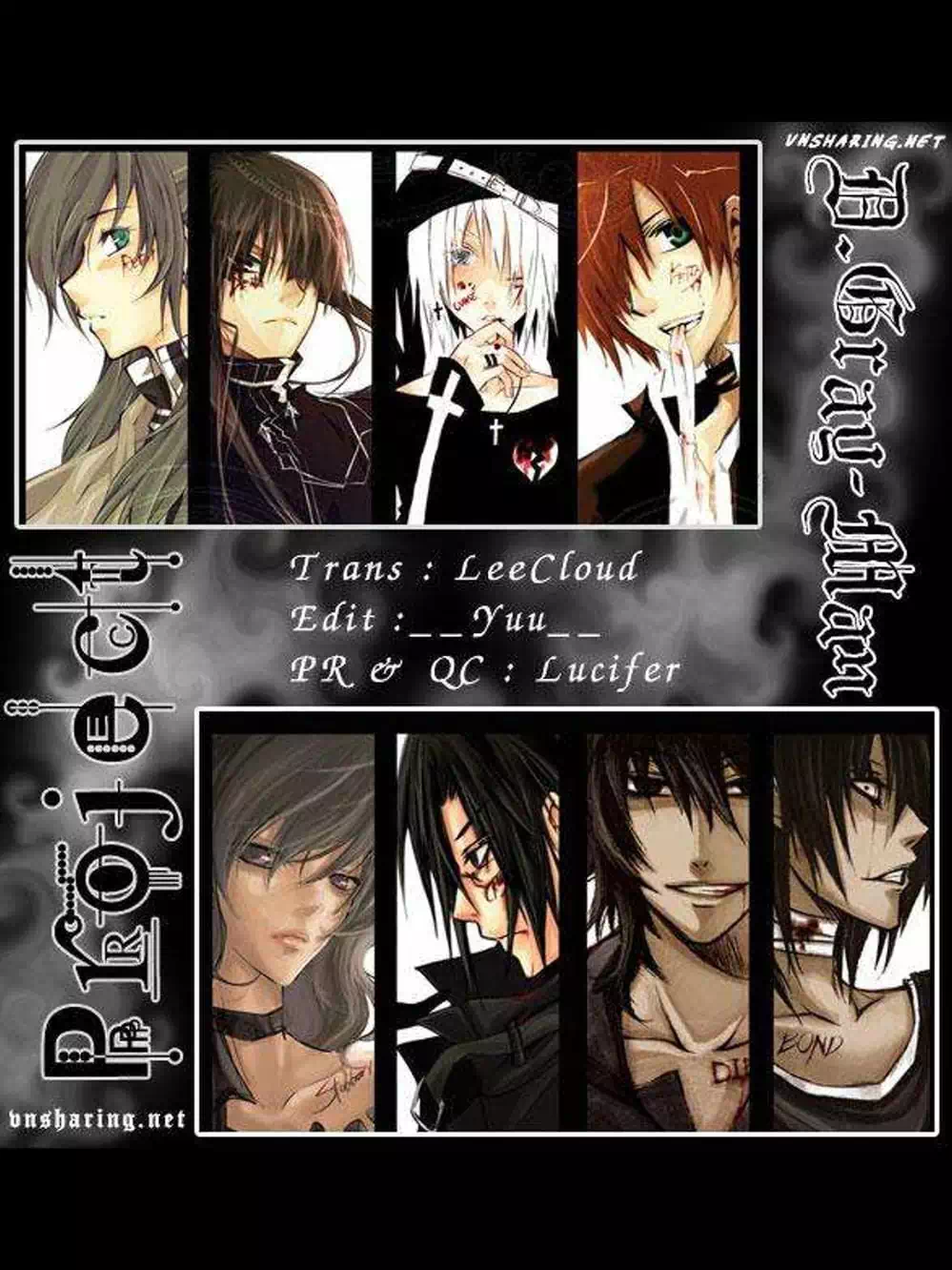 Truyện Tranh Quái Vật Sinh Ra Từ Linh Hồn Chết Chóc - D. Gray-Man trang 8