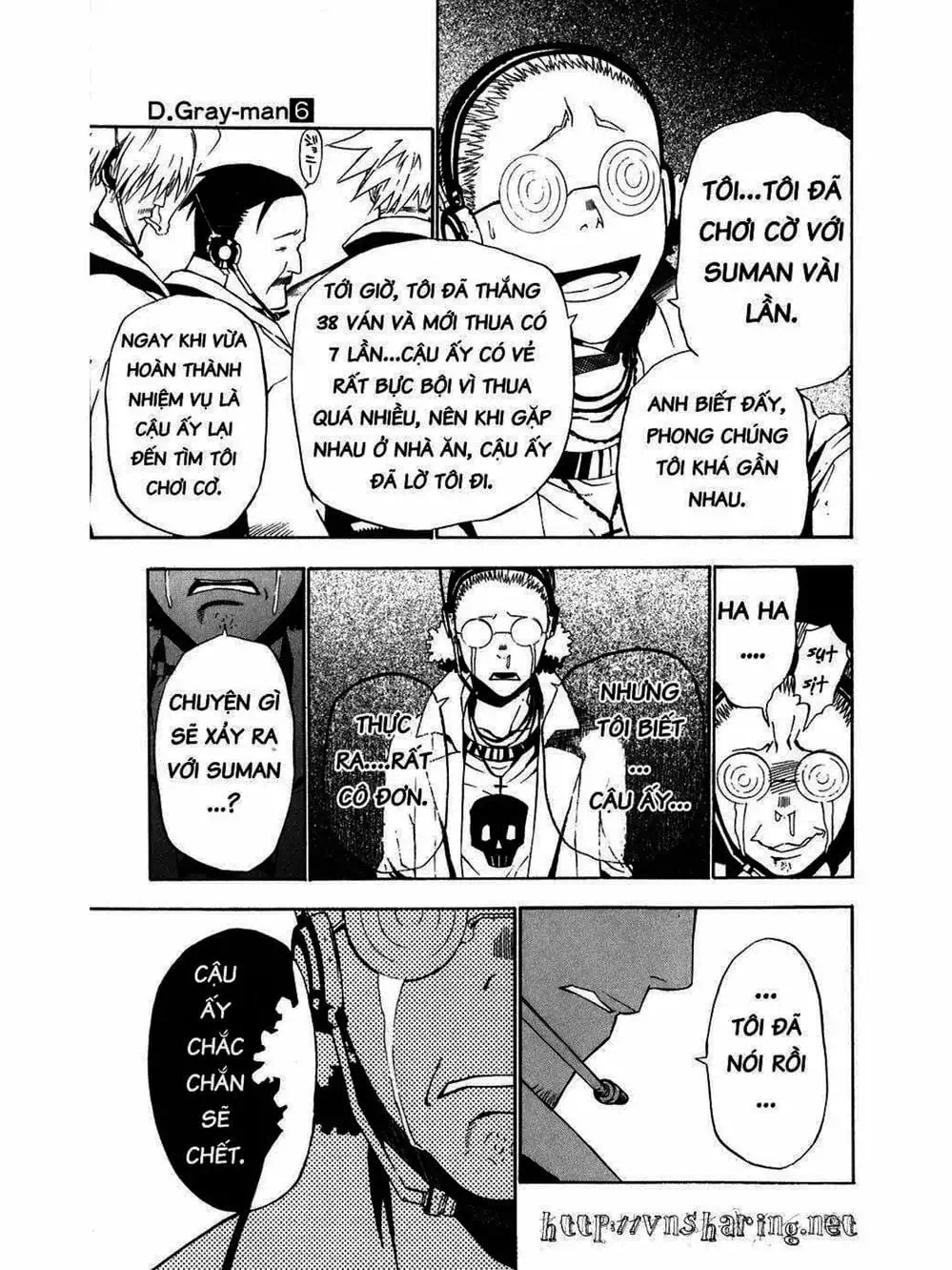 Truyện Tranh Quái Vật Sinh Ra Từ Linh Hồn Chết Chóc - D. Gray-Man trang 8