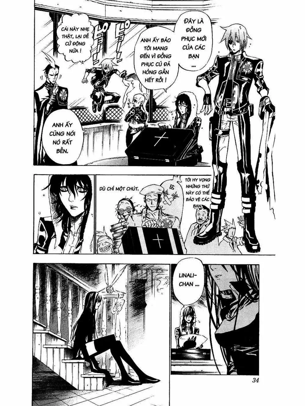 Truyện Tranh Quái Vật Sinh Ra Từ Linh Hồn Chết Chóc - D. Gray-Man trang 8